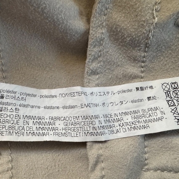 Zara TRF Collection Women Drawstring Hooded Anorak Jacket Light Gray Cream S - Picture 6 of 6